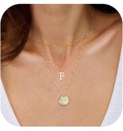 Layered Initial Necklaces for Women 14K Gold Plated Letter Dainty Choker Necklace Set for Teen Girls Trendy Layering Personal...