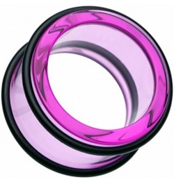 Basic Acrylic No Flare Ear Gauge WildKlass Tunnel Plug (Sold as Pairs) 10 GA Purple $10.79 Body Jewelry