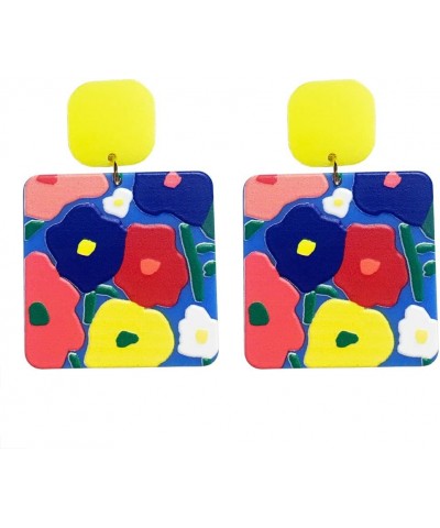 Acrylic Earrings for Women Multicolor Resin Earrings for Girl Statement Dangles Drop Earrings EH-Ntyle 6 $8.39 Earrings