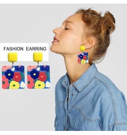 Acrylic Earrings for Women Multicolor Resin Earrings for Girl Statement Dangles Drop Earrings EH-Ntyle 6 $8.39 Earrings