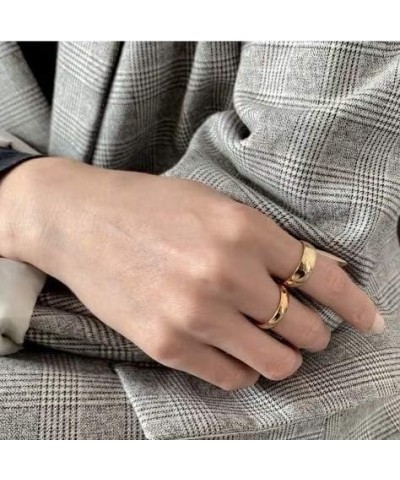 18K Gold Plated Titanium Must-Have Minimalist Stackable Band Ring, Women Gold Jewelry, Never Tarnish 2.0 Millimeters 5 $18.54...