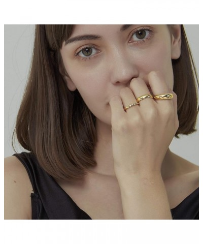 18K Gold Plated Titanium Must-Have Minimalist Stackable Band Ring, Women Gold Jewelry, Never Tarnish 2.0 Millimeters 5 $18.54...