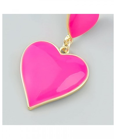 Cute Heart Earrings Red Heart Statement Dangle Earrings for Women and Girls (er005558) Style K $6.73 Earrings