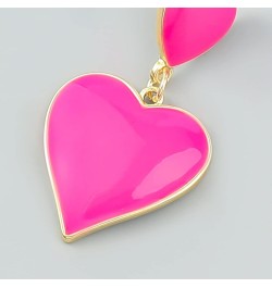 Cute Heart Earrings Red Heart Statement Dangle Earrings for Women and Girls (er005558) Style K $6.73 Earrings