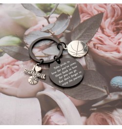 Basketball Keychain Basketball Lovers Gifts Basketball Player Gifts Take Pride In How Far You Have Come Black $9.50 Pendants