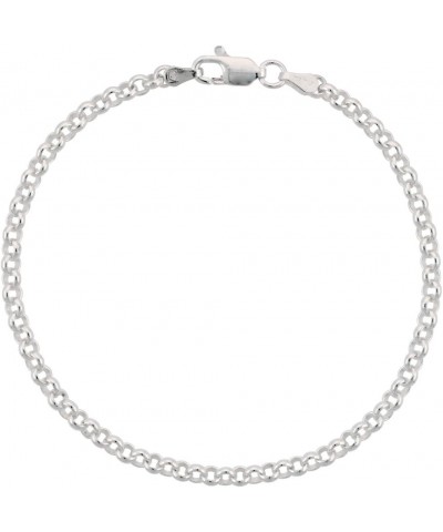 Sterling Silver Italian Rolo Chain Necklace 3.5mm Nickel Free sizes 7-30 inch 16.0 Inches $34.41 Necklaces