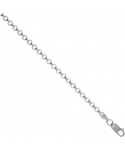 Sterling Silver Italian Rolo Chain Necklace 3.5mm Nickel Free sizes 7-30 inch 16.0 Inches $34.41 Necklaces