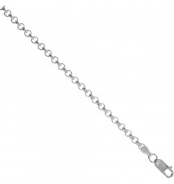 Sterling Silver Italian Rolo Chain Necklace 3.5mm Nickel Free sizes 7-30 inch 16.0 Inches $34.41 Necklaces