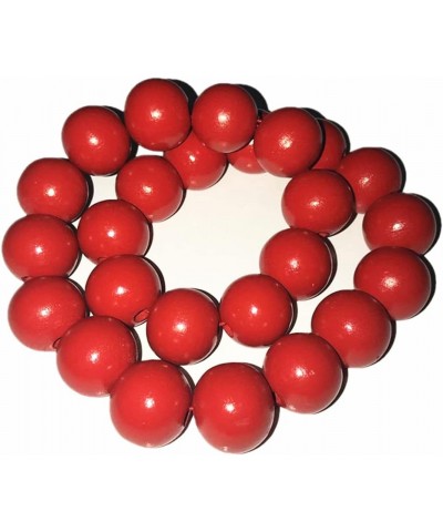 Cosplay Portgas D Ace Costume Accessories Red Large Bead Necklace $11.28 Necklaces