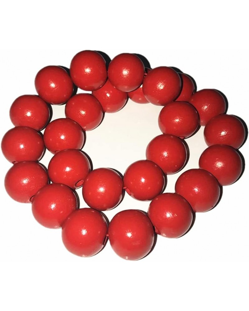 Cosplay Portgas D Ace Costume Accessories Red Large Bead Necklace $11.28 Necklaces