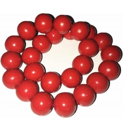 Cosplay Portgas D Ace Costume Accessories Red Large Bead Necklace $11.28 Necklaces