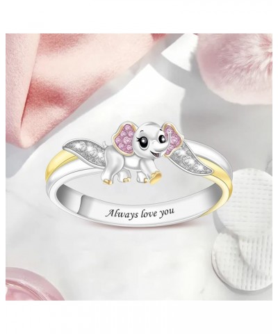 Custom Cute Animal Rings Set with Unicorn Owls Bees Elephant Beetles Personalized Statement Ring for Women Fidget Rings Chris...