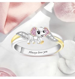 Custom Cute Animal Rings Set with Unicorn Owls Bees Elephant Beetles Personalized Statement Ring for Women Fidget Rings Chris...