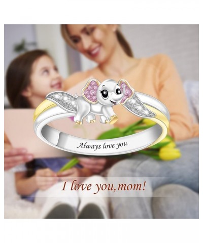 Custom Cute Animal Rings Set with Unicorn Owls Bees Elephant Beetles Personalized Statement Ring for Women Fidget Rings Chris...