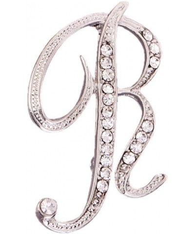 BCDshop 26 English Letters Charms Crystal Brooches Pin for Men Women Gift A to Z Alphabet Brooch R $5.93 Brooches & Pins