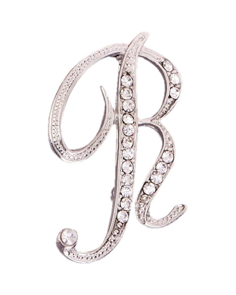 BCDshop 26 English Letters Charms Crystal Brooches Pin for Men Women Gift A to Z Alphabet Brooch R $5.93 Brooches & Pins