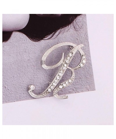 BCDshop 26 English Letters Charms Crystal Brooches Pin for Men Women Gift A to Z Alphabet Brooch R $5.93 Brooches & Pins