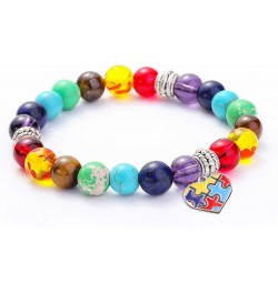 Autism Awareness Bracelet Inspirational Autism Support Accessories Autistic Shirt Stuff for Men Women Jewelry Meditation Gift...