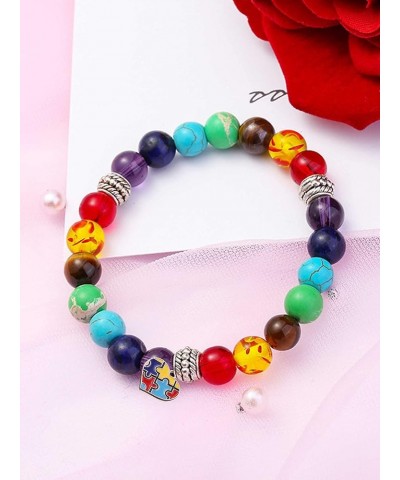 Autism Awareness Bracelet Inspirational Autism Support Accessories Autistic Shirt Stuff for Men Women Jewelry Meditation Gift...