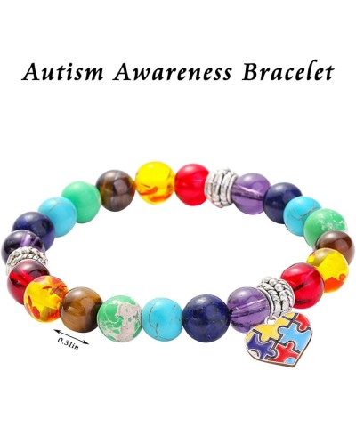 Autism Awareness Bracelet Inspirational Autism Support Accessories Autistic Shirt Stuff for Men Women Jewelry Meditation Gift...