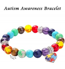 Autism Awareness Bracelet Inspirational Autism Support Accessories Autistic Shirt Stuff for Men Women Jewelry Meditation Gift...