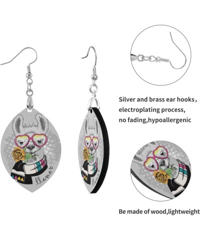 Fashion Copper Plated Silver Earring MDF Wood Drop/Leaf Lightweight Earrings Multi 34 $6.83 Earrings