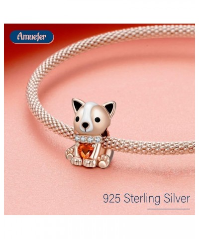 Charms for Bracelets Graduation Sports Hobbies 925 Sterling Silver Charm for Necklaces Gifts for Women Girls Rose Gold Doggie...