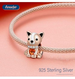 Charms for Bracelets Graduation Sports Hobbies 925 Sterling Silver Charm for Necklaces Gifts for Women Girls Rose Gold Doggie...