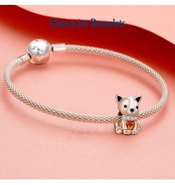 Charms for Bracelets Graduation Sports Hobbies 925 Sterling Silver Charm for Necklaces Gifts for Women Girls Rose Gold Doggie...