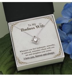 to My Future Wife Necklace, to my Wife, Necklaces For Wife From Husband With Message Card and Gift Box, Necklace For Girlfrie...