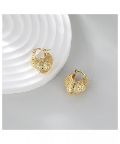 Heart Earrings for Women, Trendy Love Dangle Earrings Chunky Gold Statement Stud Earrings Costume Jewelry for Teen Girls Gift...