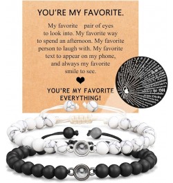 I Love You 100 Languages Bracelets Couples Gifts To My Men, Boyfriend, Girlfriend, Husband, My Love, Soulmate, Fiance - Anniv...