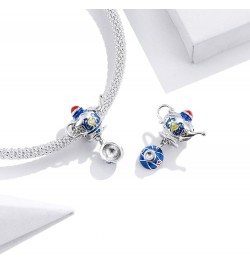 925 Sterling Silver Wine Cup Charm Teapot Charm Drink Charm Birthday Charm for Pandora Charm Bracelet B $9.87 Bracelets