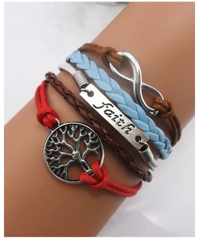 Handmade Adjustable Leather Bracelet, with Infinity Love Cute Unicorn Sister Cross Dream Dragon Horse Tortoise Angel Wings Ow...