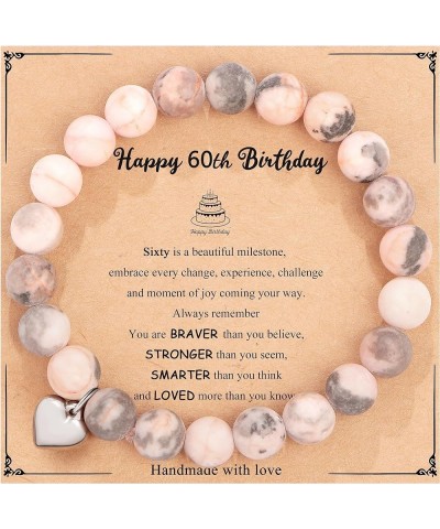 13th 16th 18th 21st 25th 30th 35th 40th 45th 50th 60th 65th 70th 75th 80th Birthday Gifts for Women Girls, Natural Stone Brac...