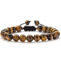 Natural Healing Crystal Beads Bracelet Gemstone Couple Adjustable Gift Bracelet 5A Yellow Tiger Eye $8.39 Bracelets