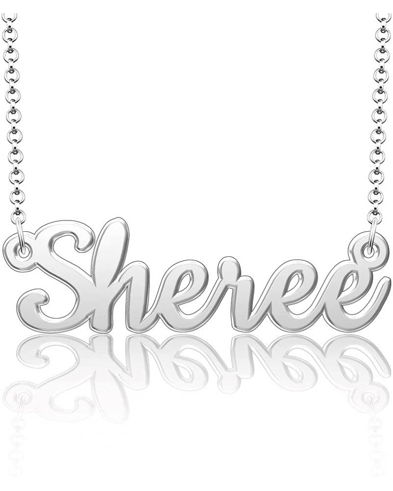 Custom Name Necklace Personalized 18K Gold Plated Nameplate Initial Necklaces Gift for Women Sheree $15.90 Necklaces