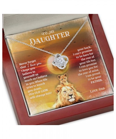 Daughter Gifts From Dad, Father Daughter Necklace, To My Daughter Lion Dad And Daughter Necklace, Father Daughter Gifts Love ...