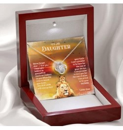 Daughter Gifts From Dad, Father Daughter Necklace, To My Daughter Lion Dad And Daughter Necklace, Father Daughter Gifts Love ...