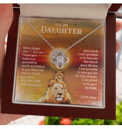 Daughter Gifts From Dad, Father Daughter Necklace, To My Daughter Lion Dad And Daughter Necklace, Father Daughter Gifts Love ...