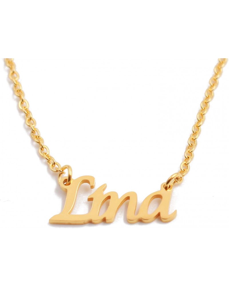 Lina Name Necklace 18ct Gold Plated Personalized Dainty Necklace - Jewelry Gift Women, Girlfriend, Mother, Sister, Friend, Gi...