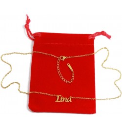 Lina Name Necklace 18ct Gold Plated Personalized Dainty Necklace - Jewelry Gift Women, Girlfriend, Mother, Sister, Friend, Gi...