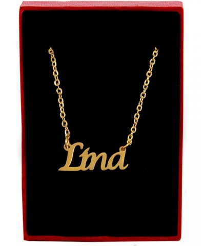 Lina Name Necklace 18ct Gold Plated Personalized Dainty Necklace - Jewelry Gift Women, Girlfriend, Mother, Sister, Friend, Gi...