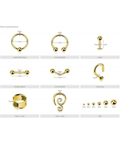 WildKlass Nose Hoop 316L Surgical Steel (Sold by Piece) 18 GA, Length: 10mm, Gold $8.11 Body Jewelry