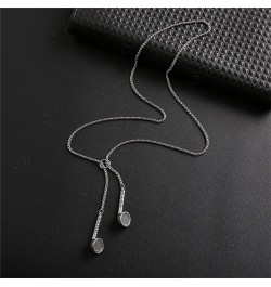 for Men Necklace Style Hip Hop and Women Trend Earbud Necklace Necklaces & Pendants Dainty Necklace (Silver, One Size) Silver...