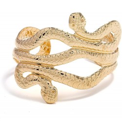 Snake Cuff Bracelet for Women Egyptian Adjustable Snake Bracelet Gold Silver Open Snake Bracelet Halloween Jewelry Gifts for ...