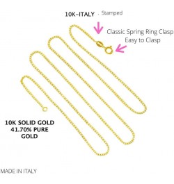 14K or 10K REAL Solid Yellow or White or Rose/Pink Gold 0.5 MM,0.6MM,0.7MM,0.8MM,0.9MM,1.1MM,1.2MM Italian Diamond Cut Box Li...