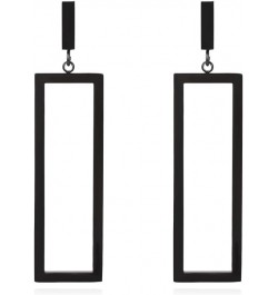 Gold Geometric Drop Earrings, Rectangle Dangle Earrings for Women Girls Costume Jewelry Black $10.99 Earrings