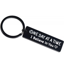 Sobriety Gift for Men Women One Day At a Time Keychain Proud of You Dad Mom NA AA Addiction Recovery Gifts I Believe in You $...