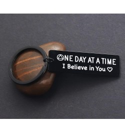 Sobriety Gift for Men Women One Day At a Time Keychain Proud of You Dad Mom NA AA Addiction Recovery Gifts I Believe in You $...